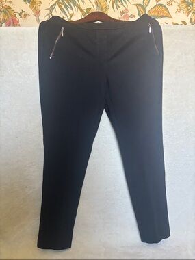 J. McLaughlin Black Women's Pull On Pants with Zip Pockets size 8